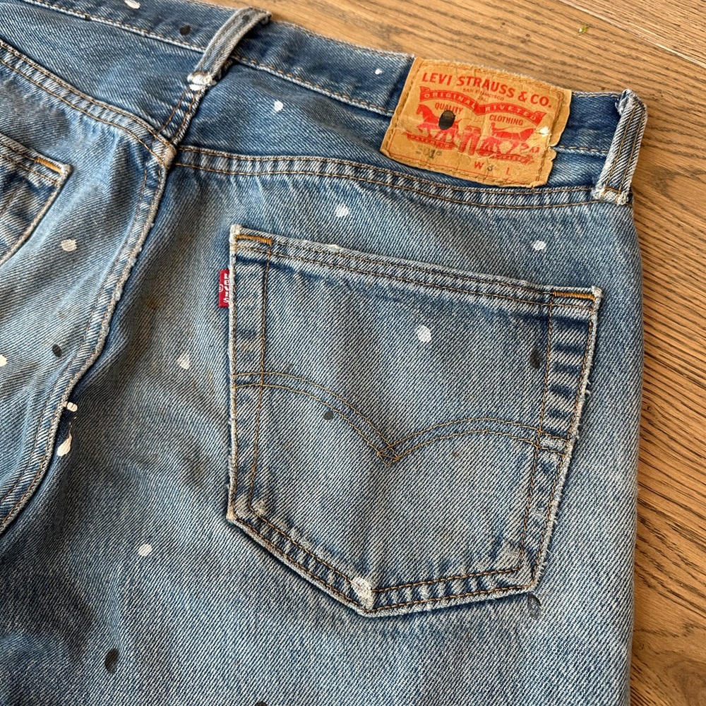 Custom Vintage Levi's 501 - Paint Splatter